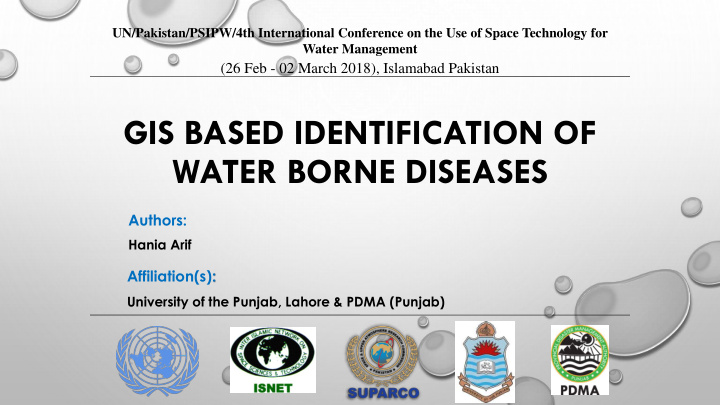 water borne diseases