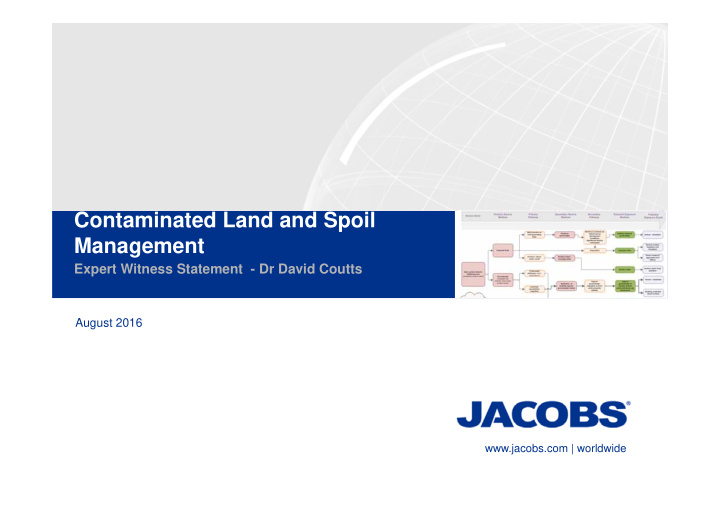 contaminated land and spoil management