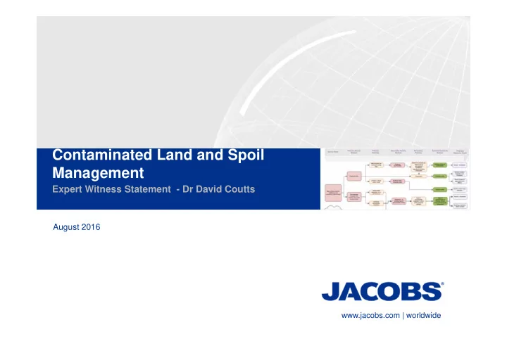 contaminated land and spoil management