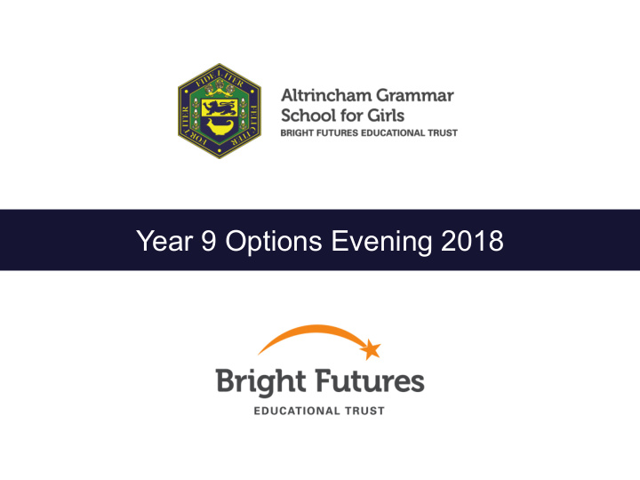 year 9 options evening 2018 the gcse curriculum at aggs