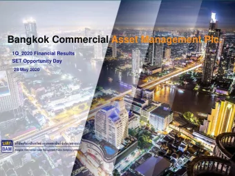 Bangkok Commercial Asset Management Plc.  1Q_2020 Financial Results  SET Opportunity Day  28 May