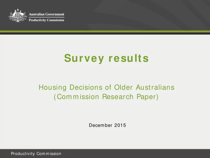 survey results