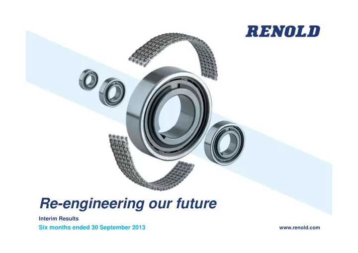 re engineering our future