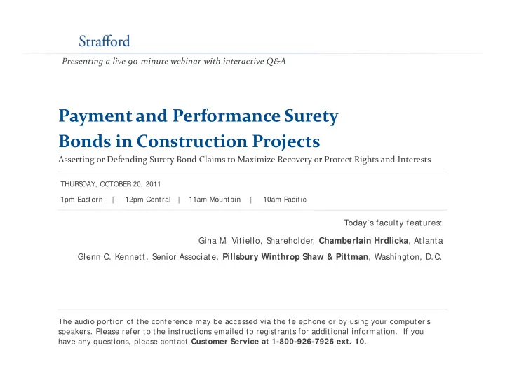 payment and performance surety payment and performance