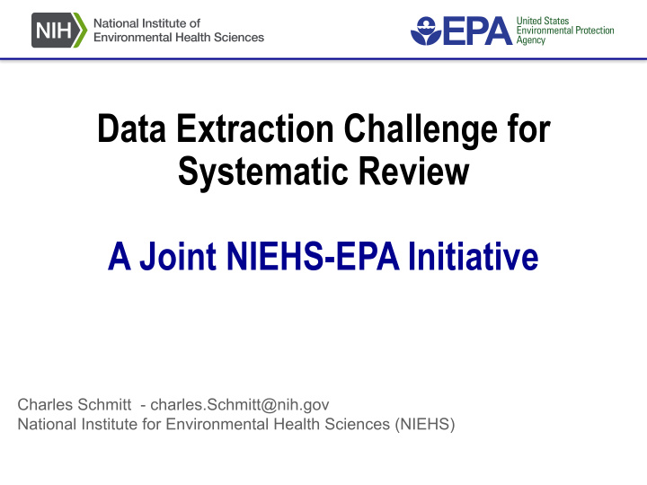 data extraction challenge for systematic review a joint