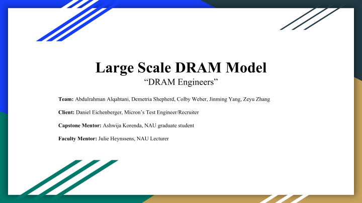 large scale dram model