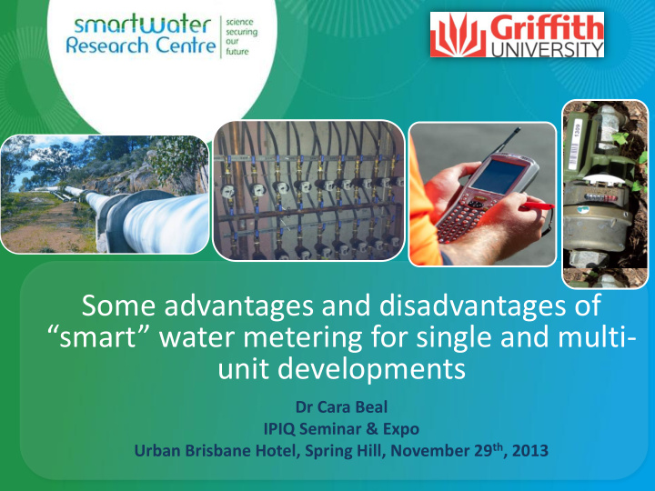 some advantages and disadvantages of smart water metering