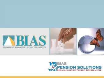 BIAS Personal Retirement Plans BIAS plan is one of the few licensed  personal plans operating in