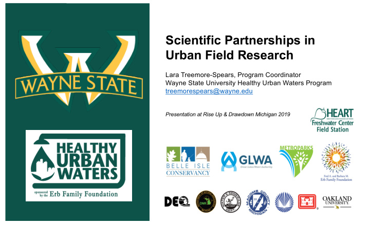 scientific partnerships in urban field research