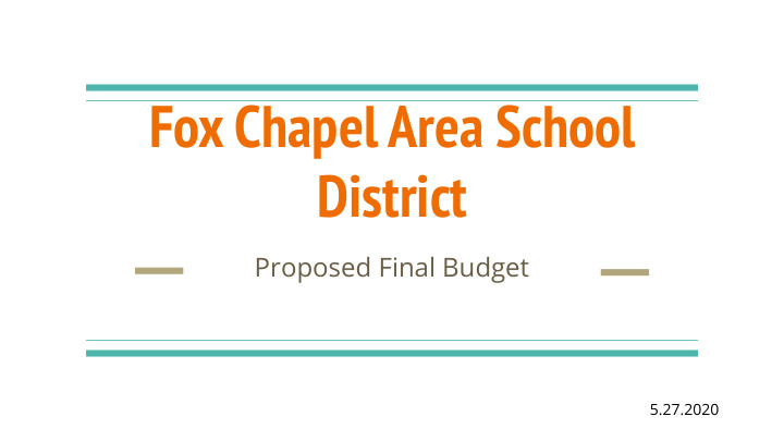 fox chapel area school district