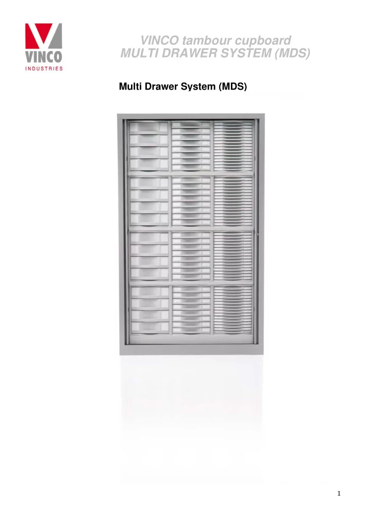 vinco tambour cupboard