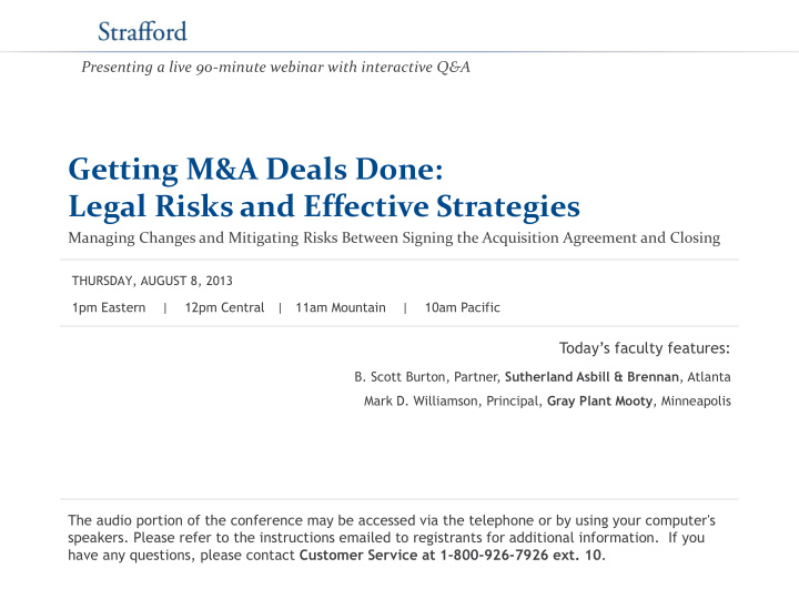 getting m a deals done legal risks and effective