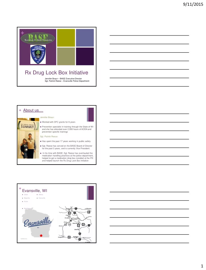 rx drug lock box initiative jennifer braun base executive