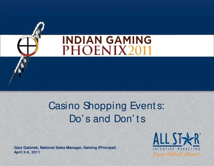 casino s hopping events do s and don ts