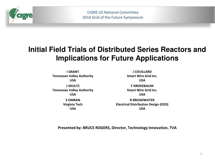 cigre us national committee 2014 grid of the future