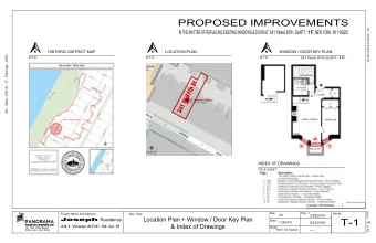 T-1  Date:  1  1/29/2018  5/21/2018  &amp; Index of Drawings  1F  341 West 87th St  , Apt.  Scale: