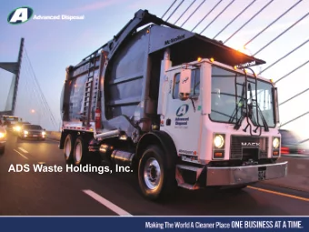 Where  ADS Waste Holdings, Inc.  Disclaimer  This presentation contains forward-looking