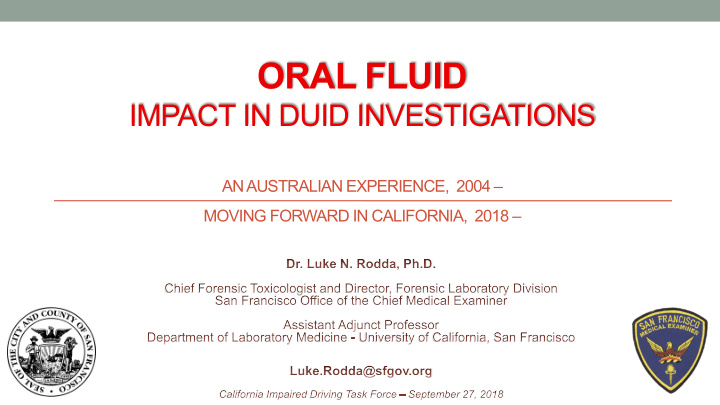 oral fluid