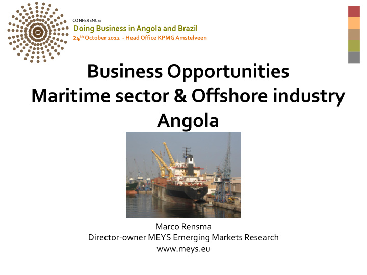 maritime sector offshore industry