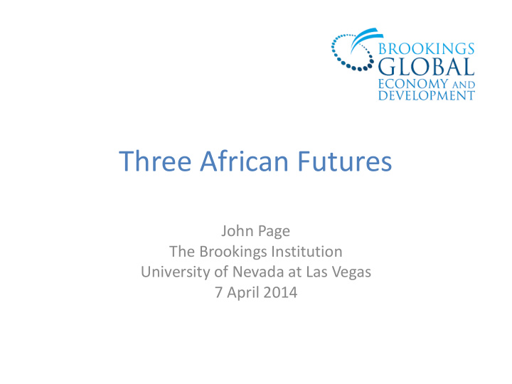 three african futures