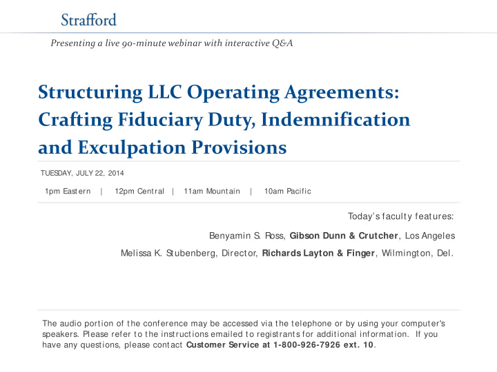 structuring llc operating agreements crafting fiduciary