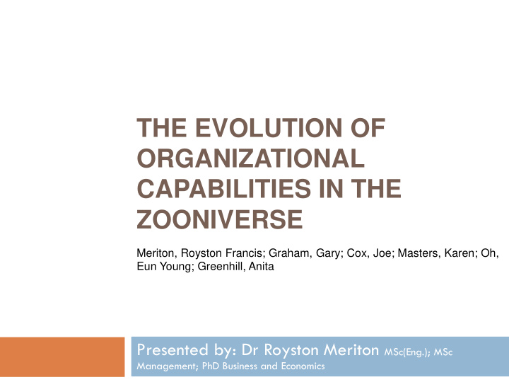 zooniverse