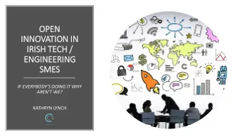 SMES  IF EVERYBODYS DOING IT WHY  ARENT WE?  KATHRYN LYNCH  Inbound Acquire external