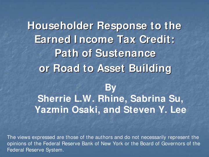 householder response to the householder response to the