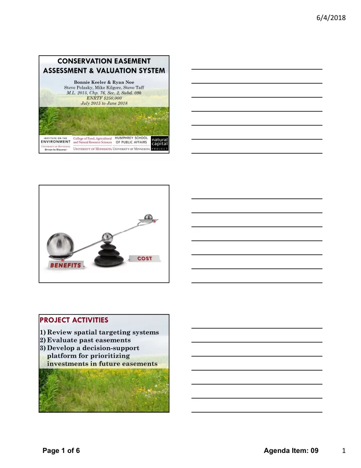 conservation easement assessment valuation system