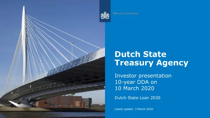 dutch state treasury agency