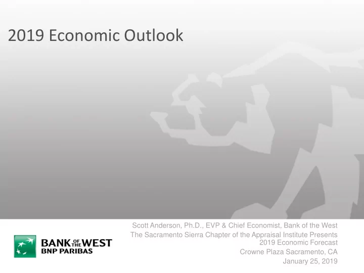 2019 economic outlook