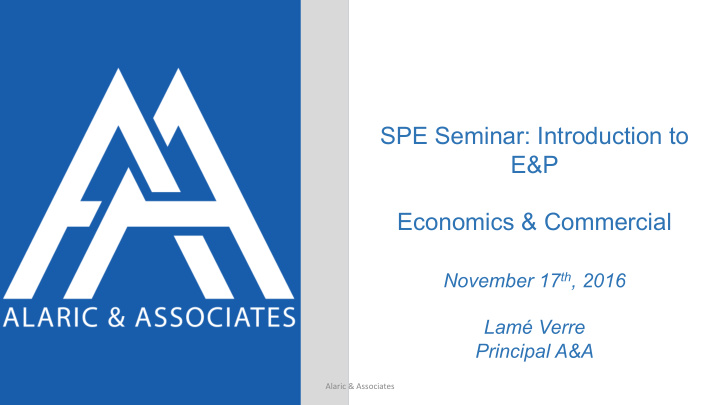 spe seminar introduction to e p economics commercial