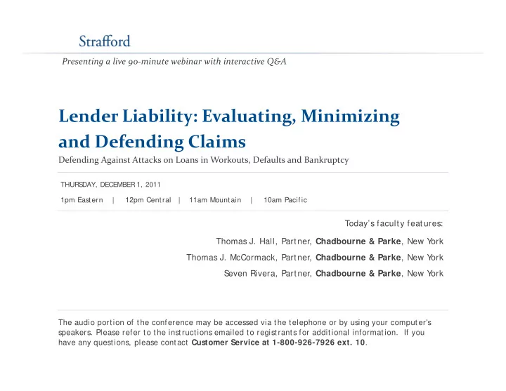 lender liability evaluating minimizing lender liability