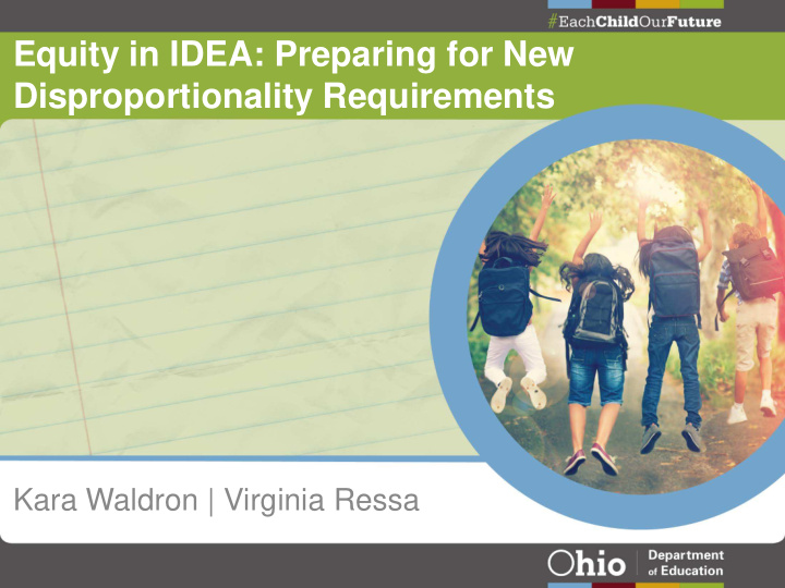 equity in idea preparing for new disproportionality