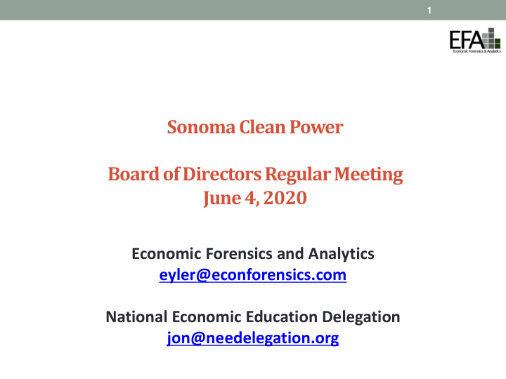 sonoma clean power board of directors regular meeting