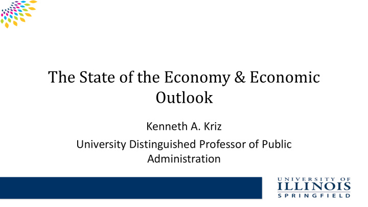the state of the economy economic outlook