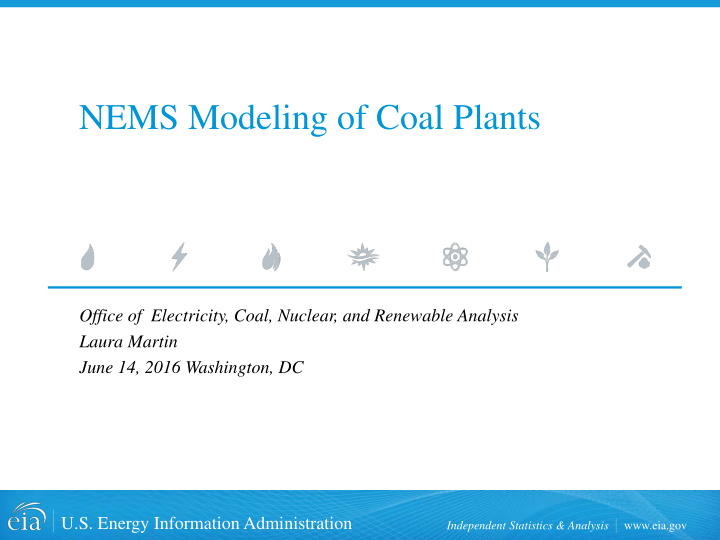 nems modeling of coal plants