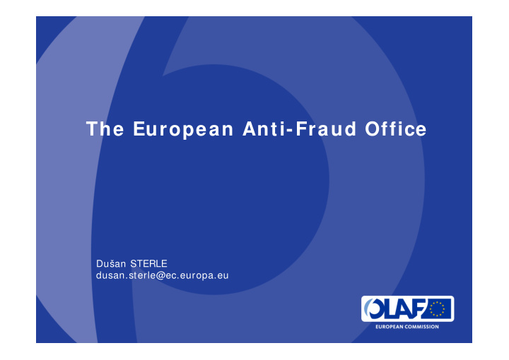 the european anti fraud office