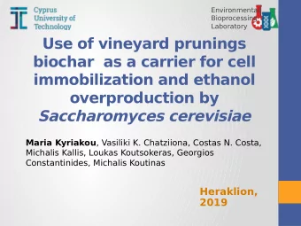 Saccharomyces cerevisiae Maria Kyriakou , Vasiliki K. Chatziiona, Costas N. Costa,  Michalis