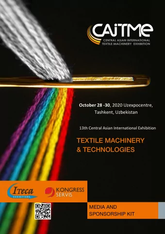 TEXTILE MACHINERY  &amp; TECHNOLOGIES  MEDIA AND  SPONSORSHIP KIT  2  SIGNATURE