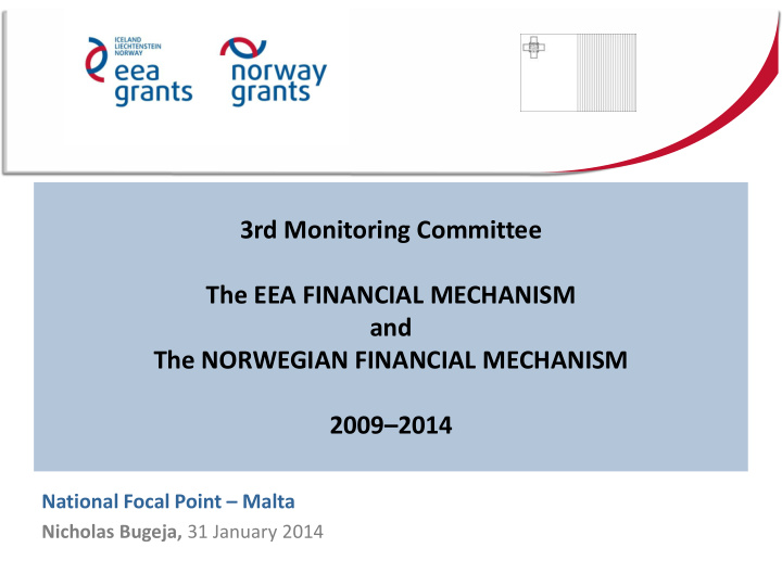 3rd monitoring committee the eea financial mechanism and