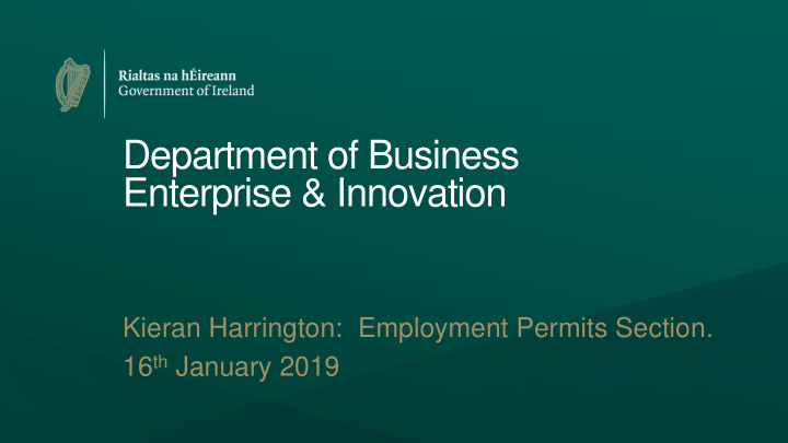 department of business enterprise innovation