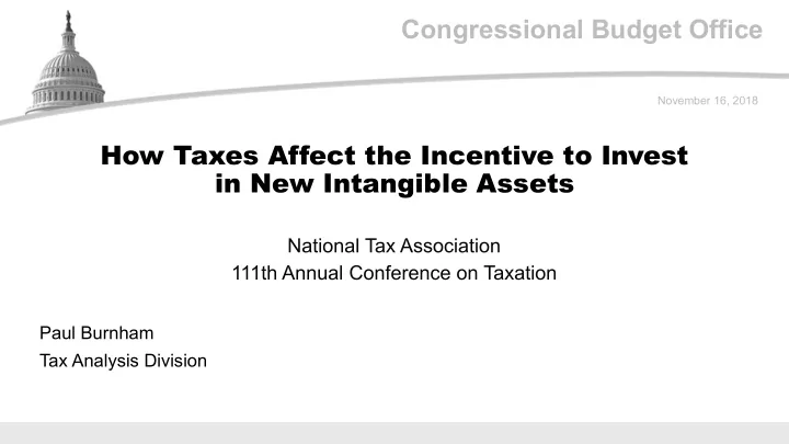congressional budget office
