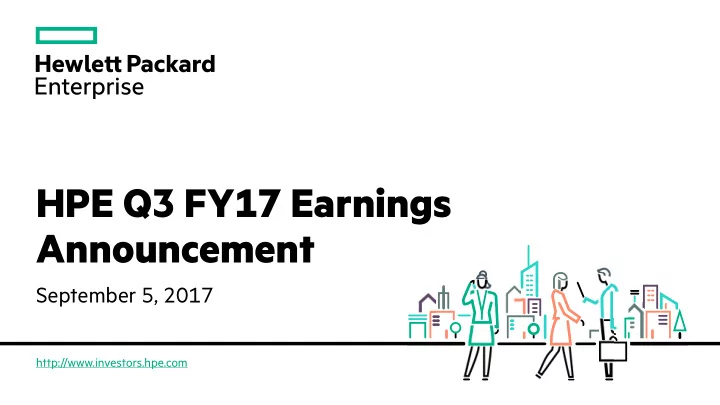 hpe q3 fy17 earnings announcement