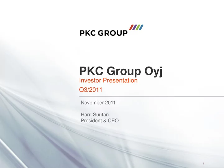 pkc group oyj