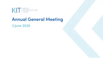 Annual General Meeting  3 June 2020  Outl  tline  ne  Financial and Business Highlights  3  1
