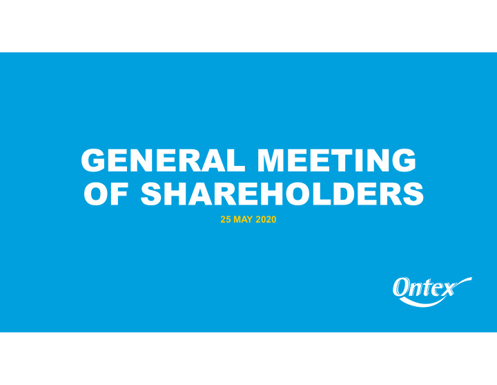 general meeting of shareholders