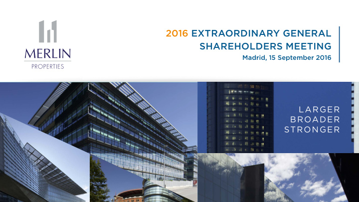 2016 extraordinary general shareholders meeting