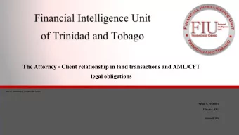 The Attorney - Client relationship in land transactions and AML/CFT  legal obligations  The Law