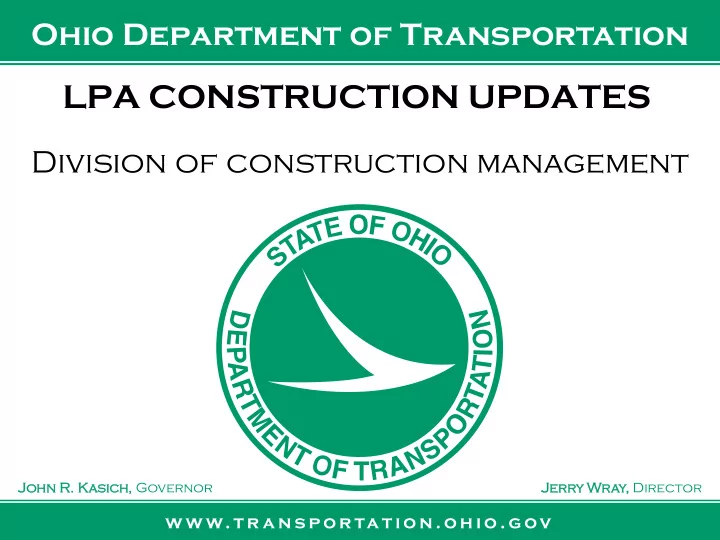lpa construction updates
